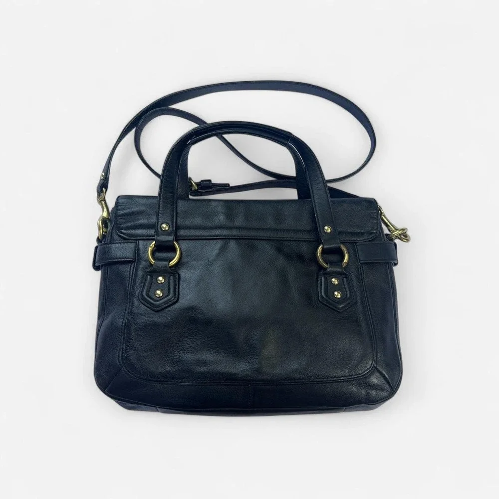 Coach Campbell Eva Leather Flap Satchel